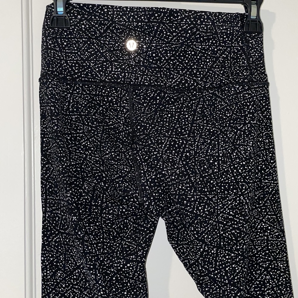 lululemon athletica Black and White Speckled High-Rise Leggings